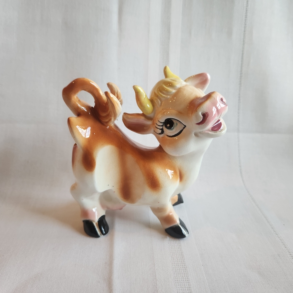 Vintage Porcelain TILSO "Betsy" Cow Figurine~ Japan